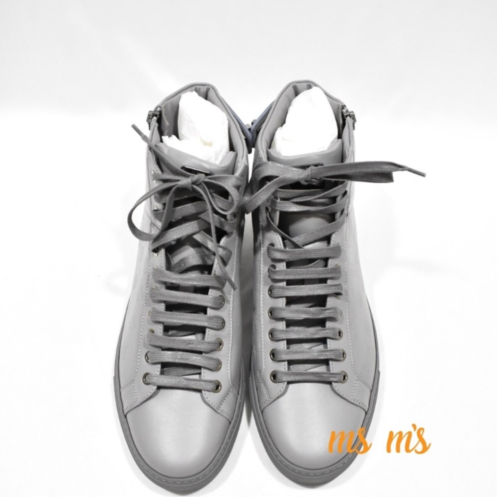 NIB MCM Leather High Top Sneakers sz EU43 US10 - Picture 4 of 8